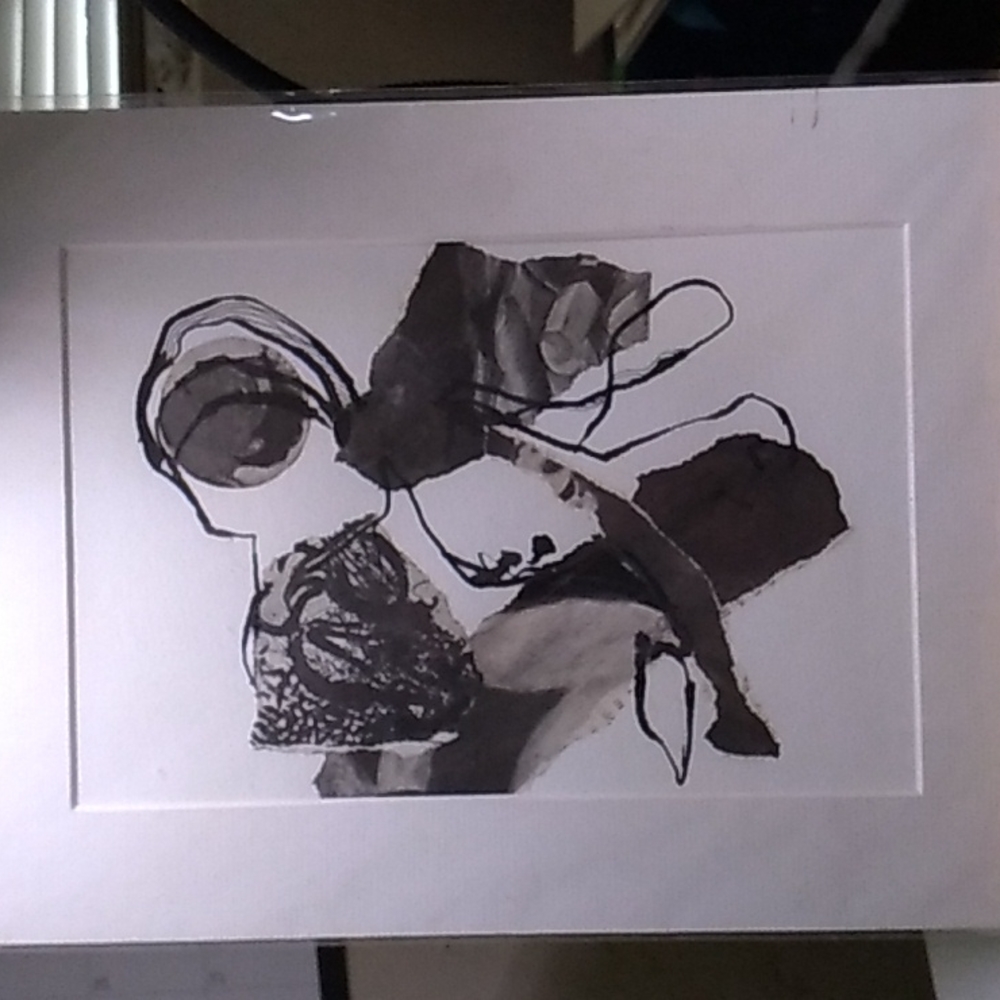 Black an white by joan hayard collage